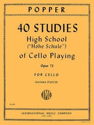 40 STUDIES OP 73 CELLO SOLO cover